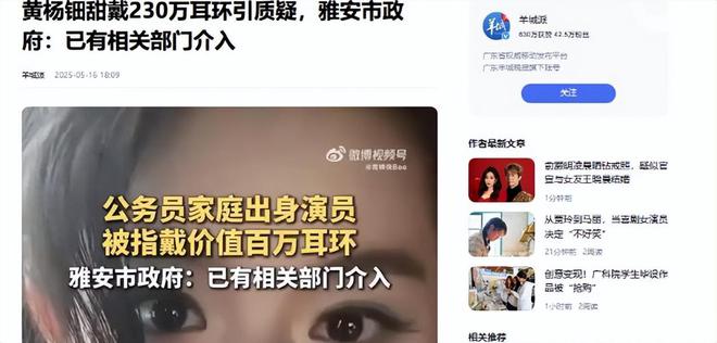 自下场黄杨钿甜父亲被正式立案调查冰球突破游戏天价耳环风波不断亲(图3)